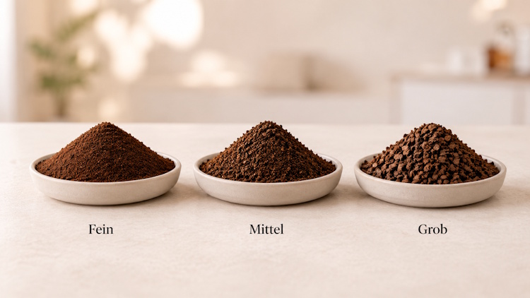 Kaffeemehr fein mittel grob gemahlen
