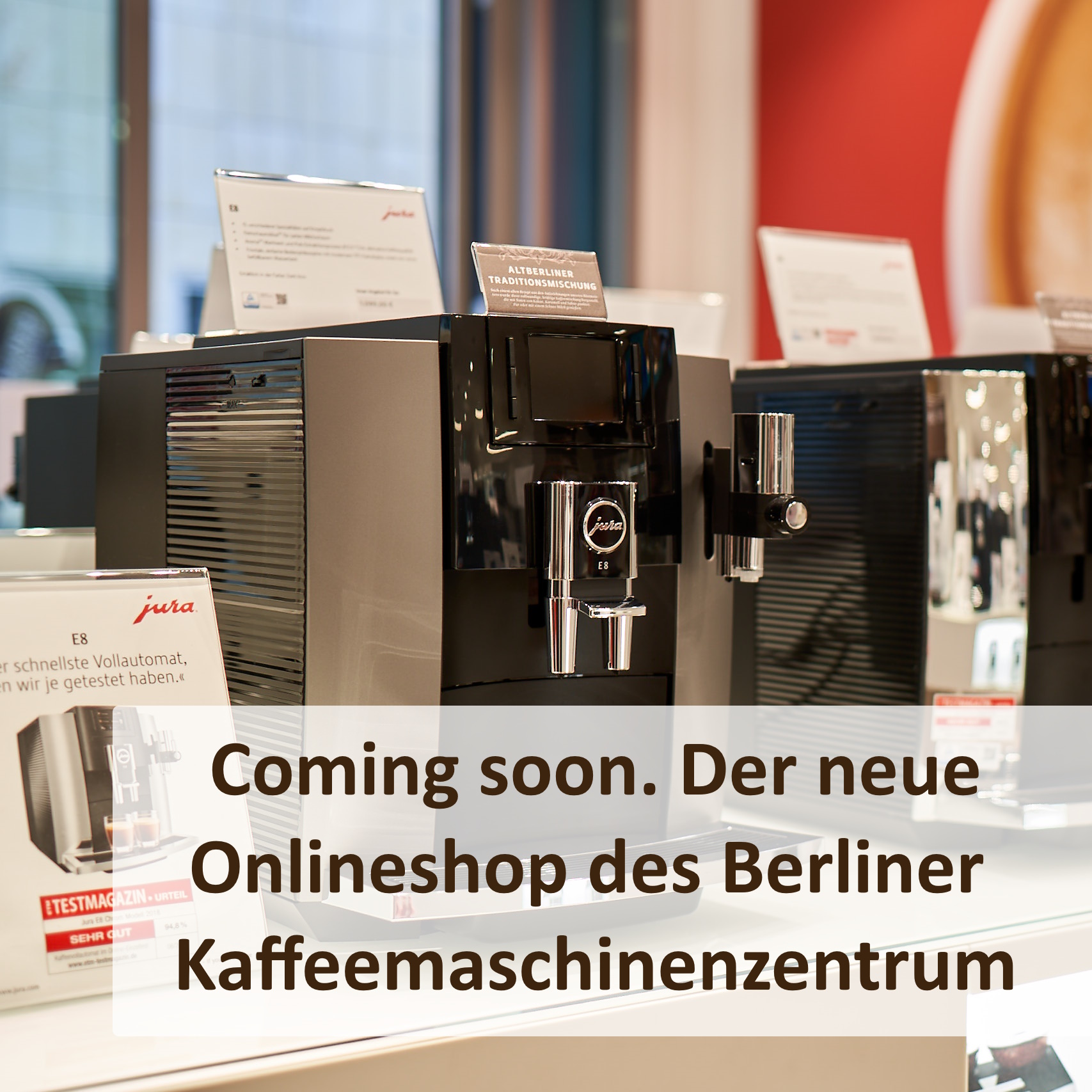 Coming soon. Unser neuer Onlineshop des Berliner Kaffeemaschinenzentrum Coming soon. Unser neuer Onlineshop des Berliner Kaffeemaschinenzentrum
