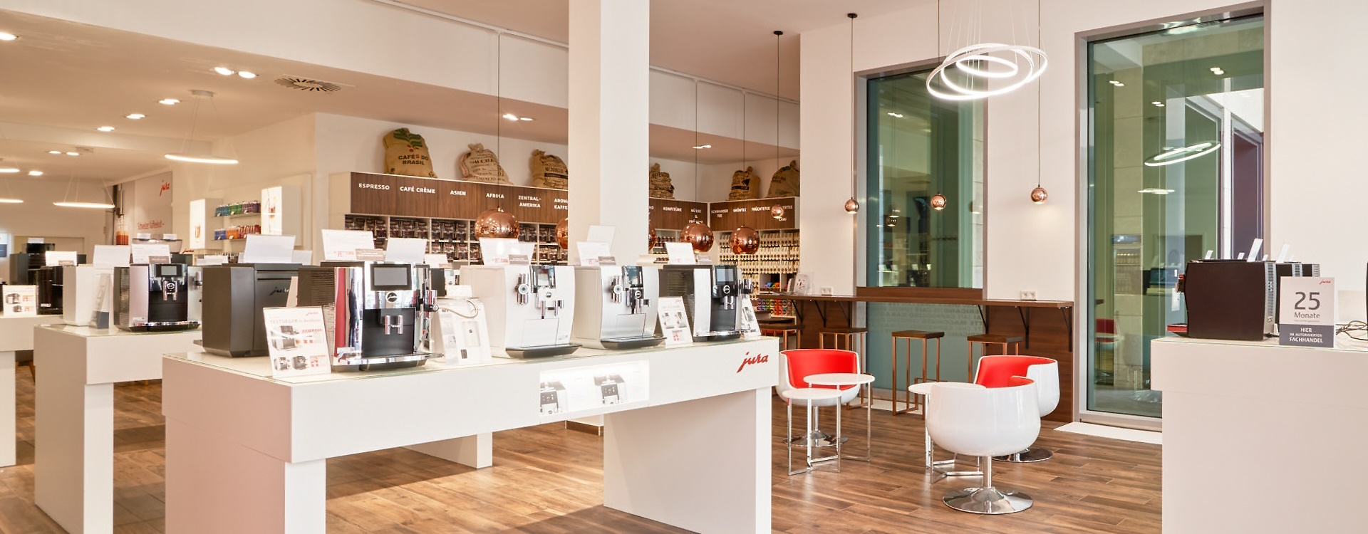 Showroom des Berliner Kaffeemaschinenzentrums